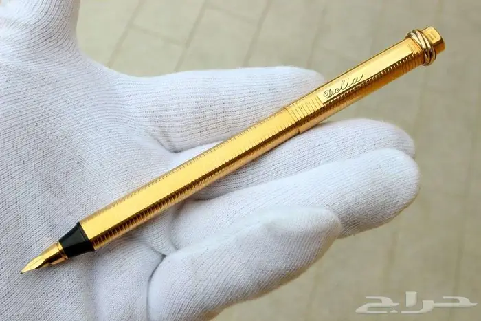 قلم كارتييه فاندوم فنتج مطلي ريشة ذهب عيار 18 5