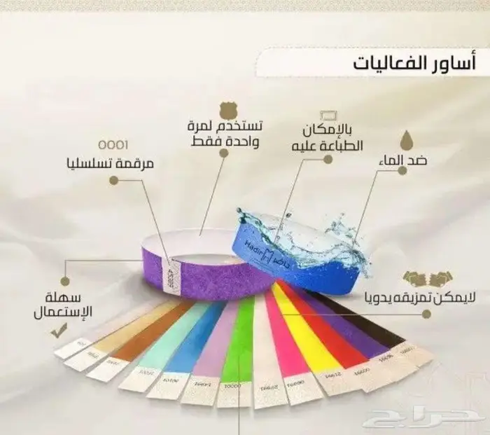 طباعة اساور فعاليات 0