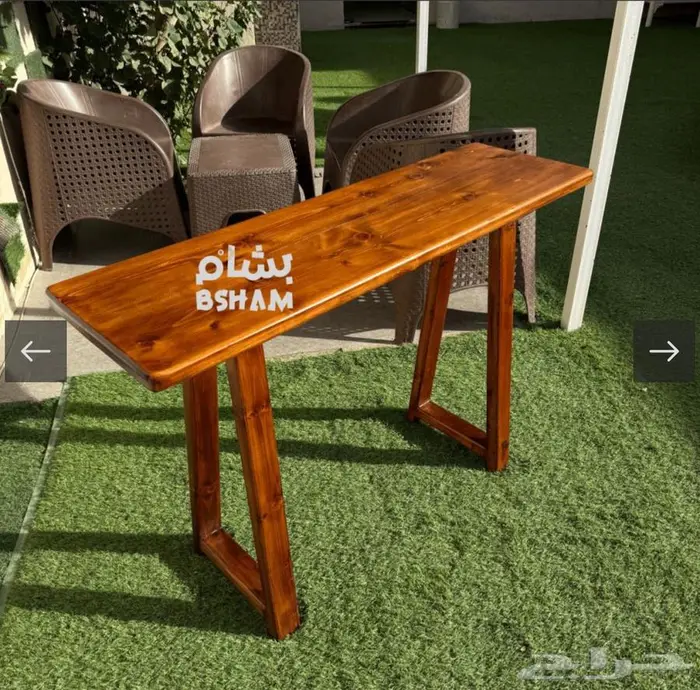 طاولة قهوه وكورنر قهوه مع رفين خشب 2