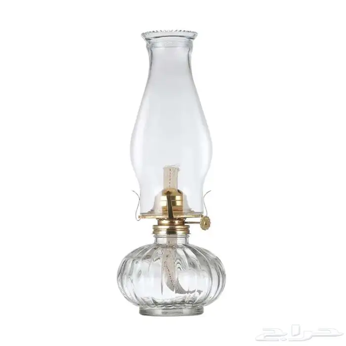 مصباح كيروسين زجاجي Vintage Glass Kerosene Lamp 0