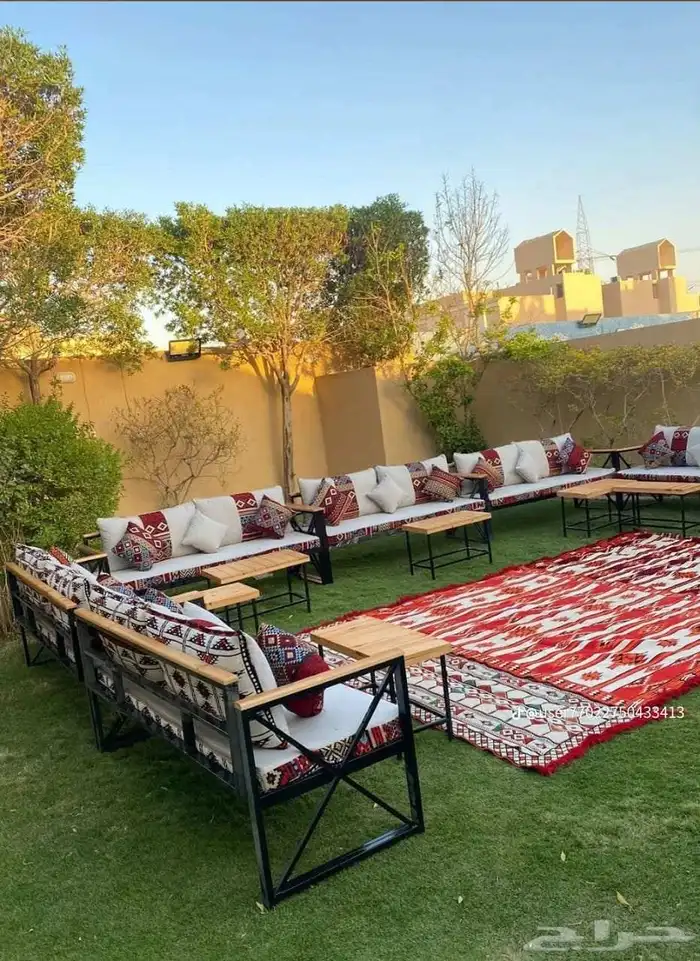 تاجير جلسات شعبيه كنب وكنب وكراسي وطاولات وتاجير جلسات مغربي 0