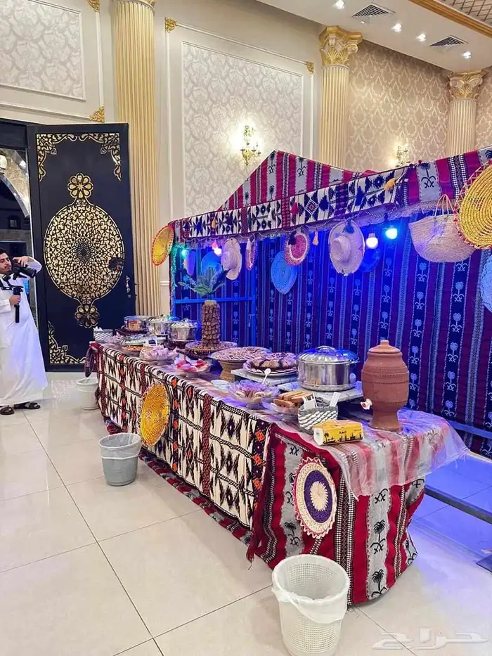 خيم زواجات استقبال واكلات شعبيه 4