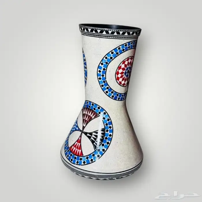 طبلة مصدفة مطلية بالصدف احترافية بالشنطة - اللون الأزرق جديد 1