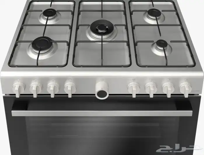 موقد غاز بوش 5 عيون مقاس 90 غاز أمان كامل ومروحه ستانلس 2