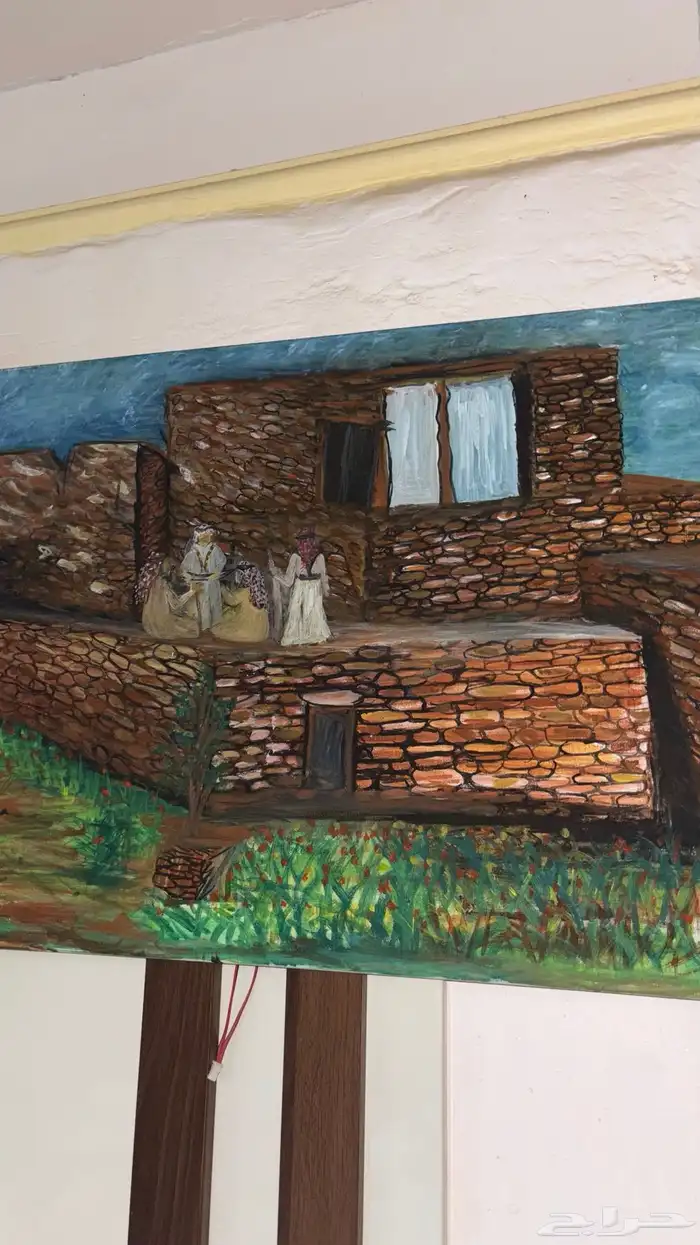 لوحه فنيه تعبر عن التراث الشعبي ب المنطقه الجنوبيه 1