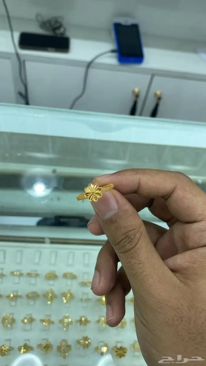 خاتم ذهب عيار 21 0