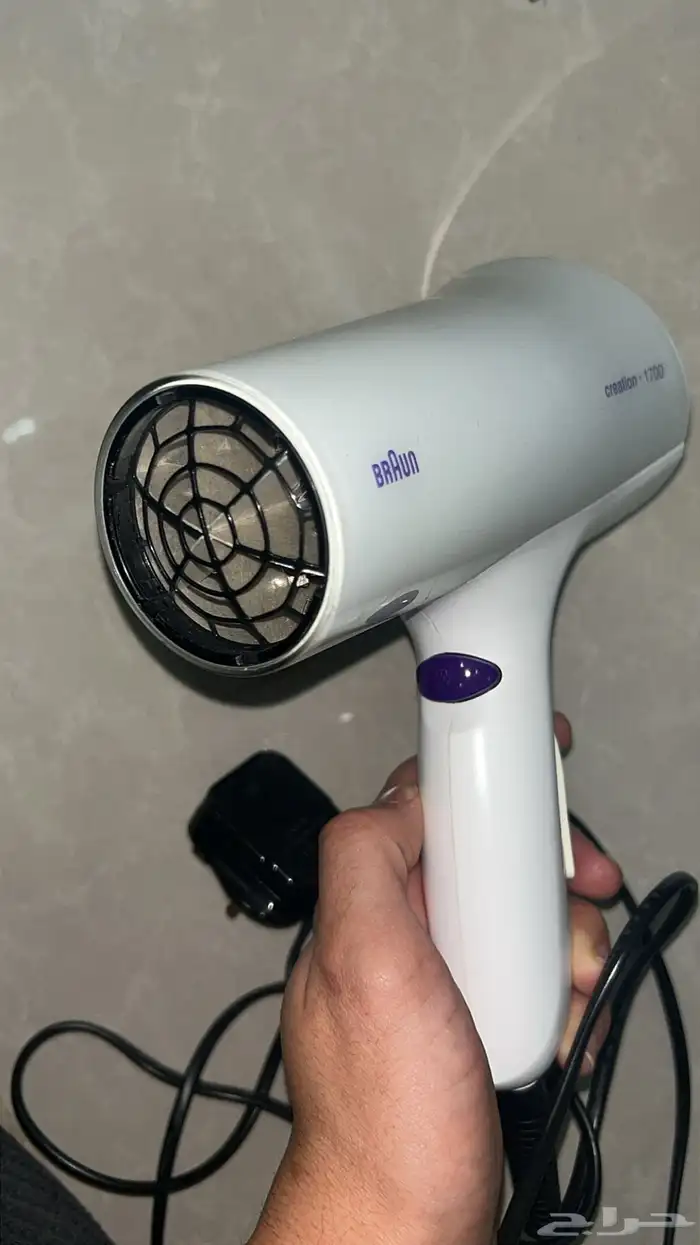 مكنسة sonashi 2000W   واستشوار شعر يعتبر جديد شركة Braun 1