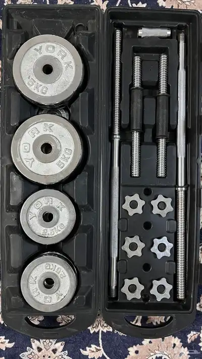 طقم اثقال York Fitness 50KG كروم اصلي index