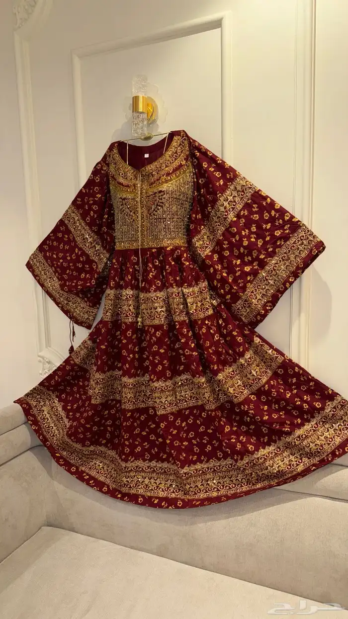 فستان تراثي جديد افغاني ازياء هندي فساتين سهرة جيزاني جلوة 3