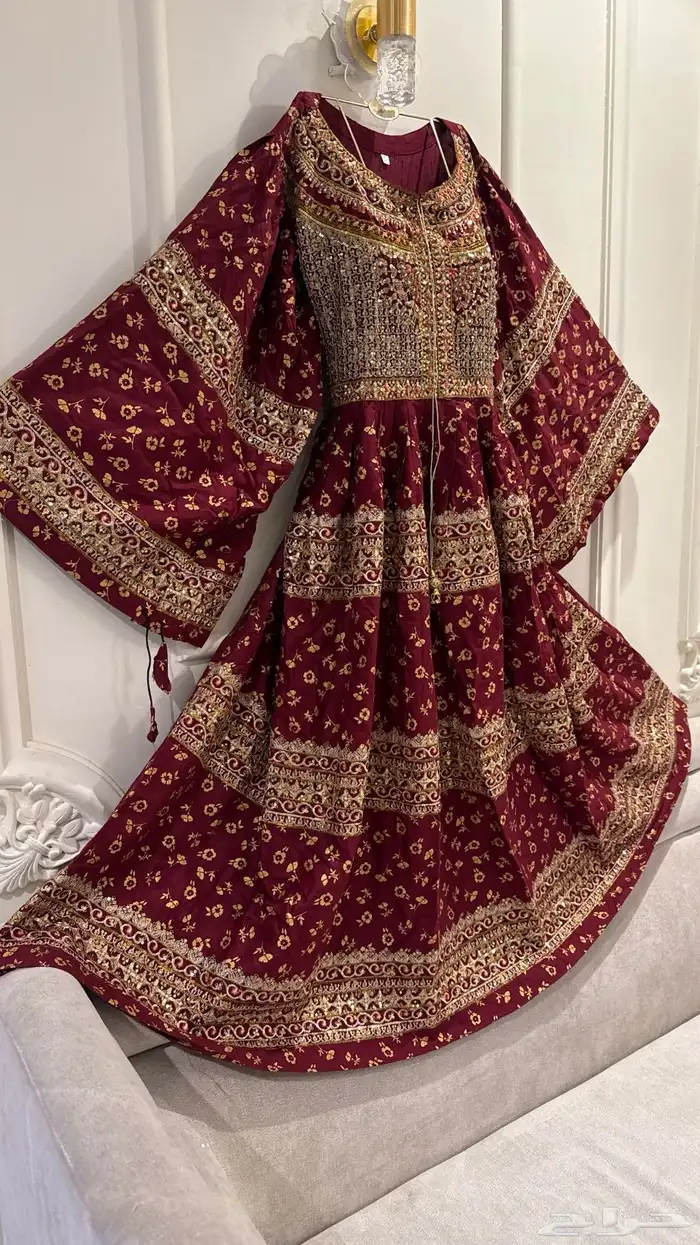 فستان تراثي جديد افغاني ازياء هندي فساتين سهرة جيزاني جلوة 7