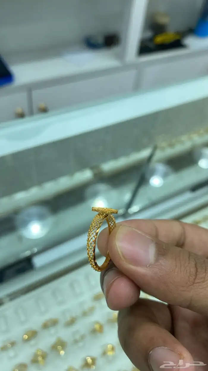 خاتم ذهب عيار 21 1