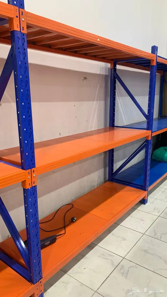 رفوف تخزين مقاسات منوعه ألون مختلفه 0