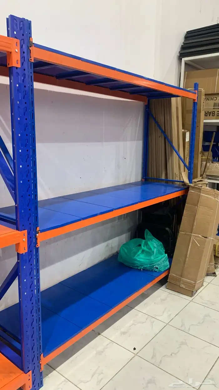 رفوف تخزين مقاسات منوعه ألون مختلفه 2