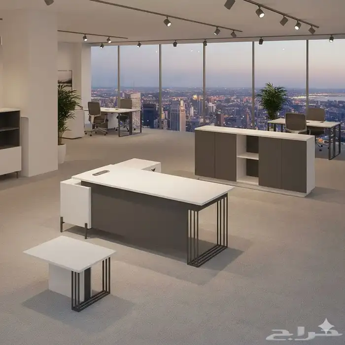 مودرن فخم مكتب مجموعة طقم كامل كنب كرسي جلد تخفيضات على سعر 23