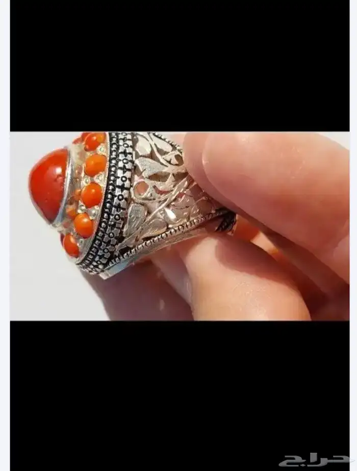 خاتم مرجان طبيعي ( أيطاليا ) 1
