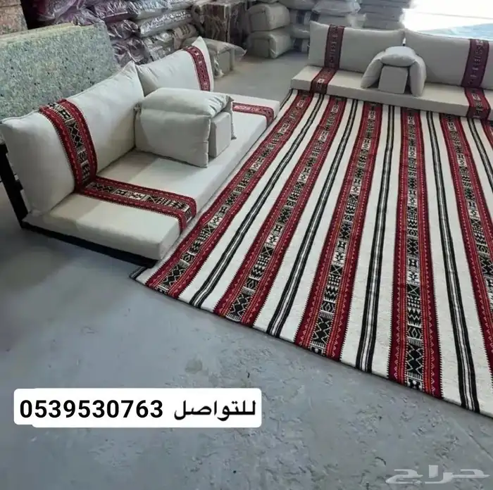 جلسات شعبية شتوية ارضية و طاولات بلوت 5