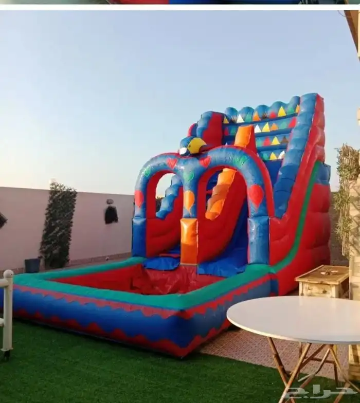 ايجار ملعب صابوني زحليق نطيطات 0