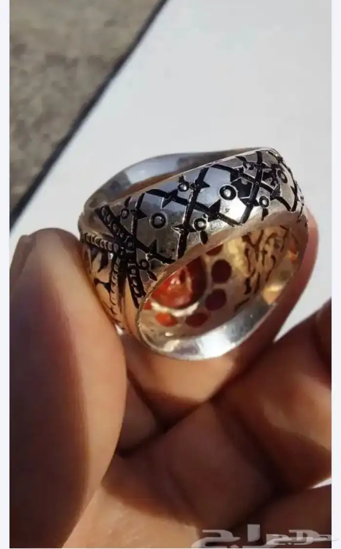 خاتم مرجان طبيعي ( أيطاليا ) 5