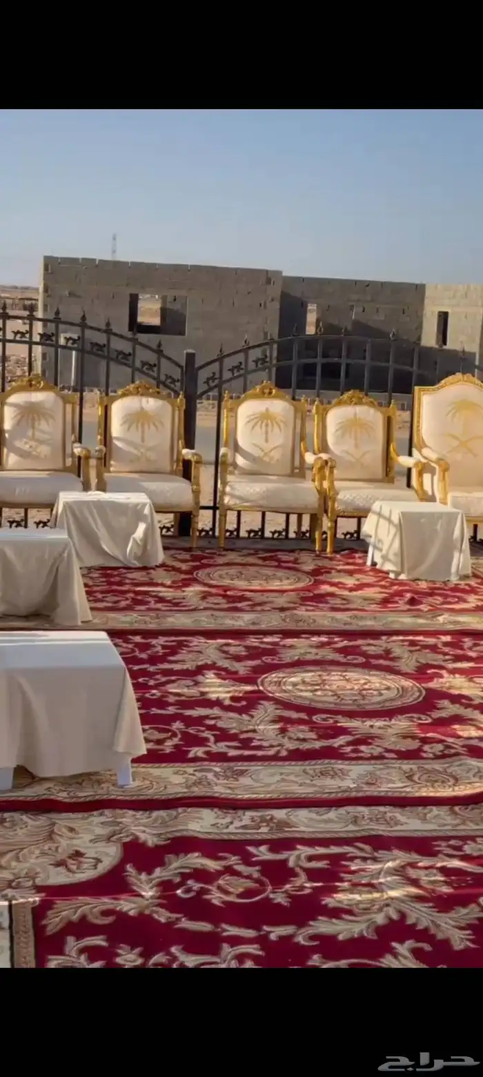 كراسي كنب فرشات عقود زواجات ركن ضيافه صبابين بيوت شعر ابيض ا 9