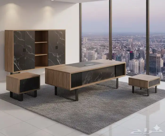 مودرن فخم مكتب مجموعة طقم كامل كنب كرسي جلد تخفيضات على سعر 25