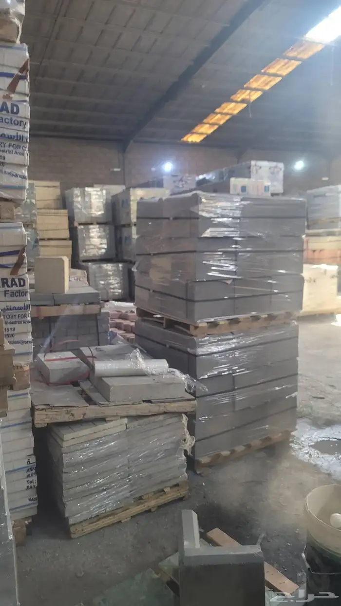 توريد جميع مواد بناء بندوره انترلوك بلاط بلك رمل اسمنت عتب 8