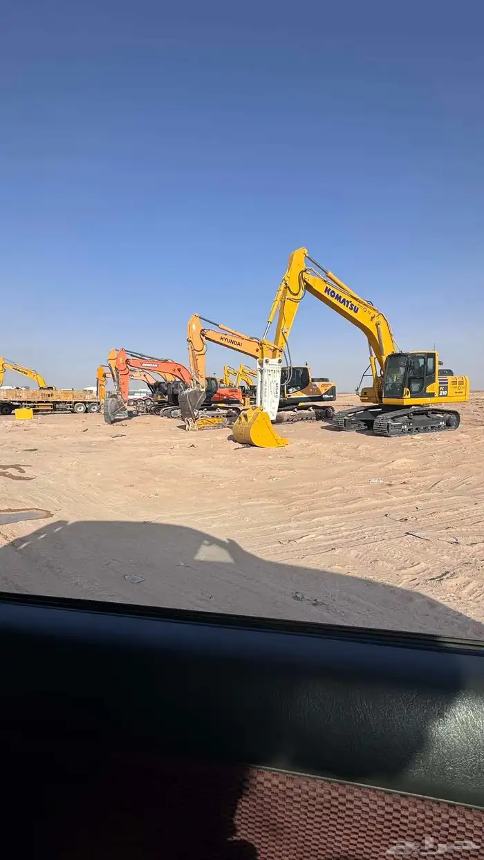 بكلين للايجار حفارات مقاول حفر 2