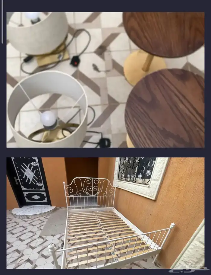 سرير نفرين وطاولتين ضيافه وابجوره 0