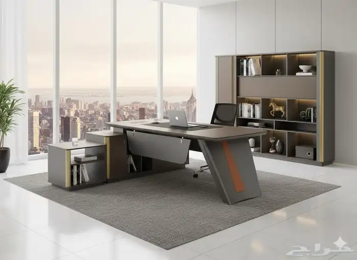 مودرن فخم مكتب مجموعة طقم كامل كنب كرسي جلد تخفيضات على سعر 8