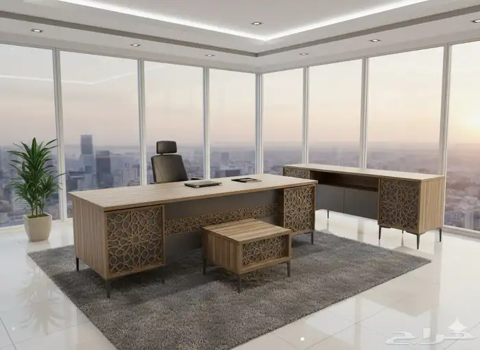 مودرن فخم مكتب مجموعة طقم كامل كنب كرسي جلد تخفيضات على سعر 24