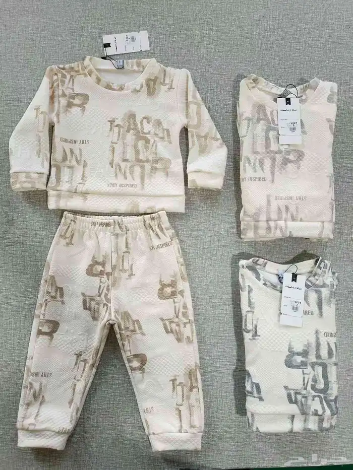 ملابس شتوية جلابيات بجايم ولادي بناتي نسائية بدرزن 25