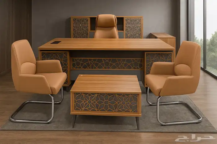 مودرن فخم مكتب مجموعة طقم كامل كنب كرسي جلد تخفيضات على سعر 26