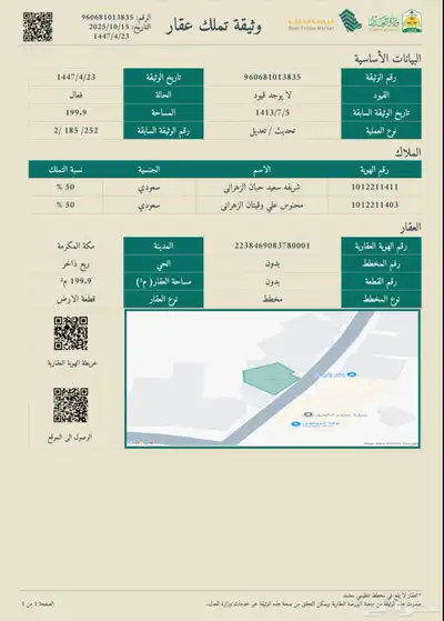 للبيع دور ارضي ودور اول في مكة ريع ذاخر 199.9متر 0