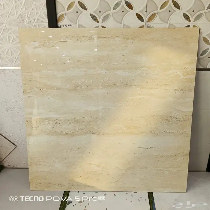 بورسلان هندي مقاس 120 120 سماكة 9 مل ترافنتينوا مطفي  لماع 1