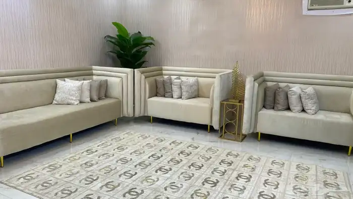 كنب شبه جديد ونظيف 3
