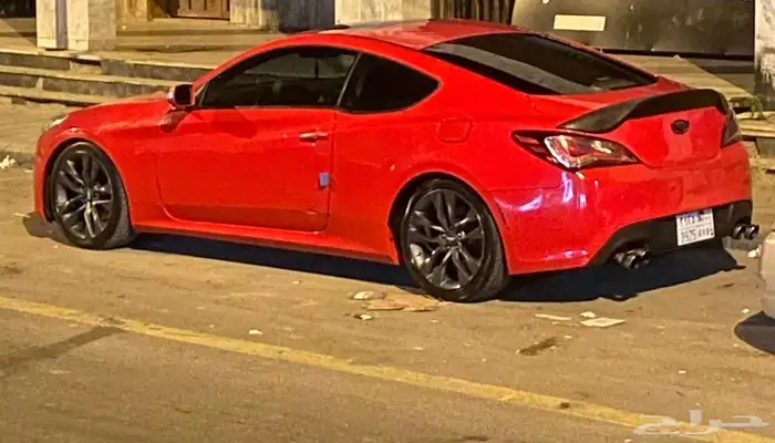 هيونداي جنسس كوبيه 2013 فل كامل لون احمر ناري نادر 3