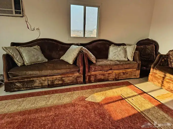 كنب بني اربع قطع 1