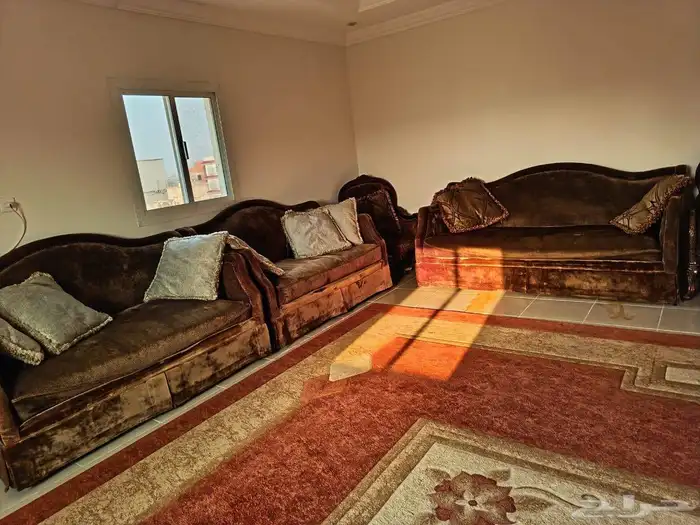 كنب بني اربع قطع 2