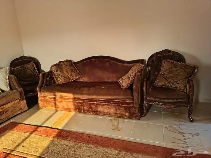 كنب بني اربع قطع 0