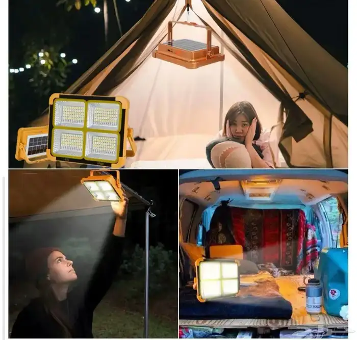 كشاف LED ع الطاقة الشمسية قابل لإعادة الشحن 5