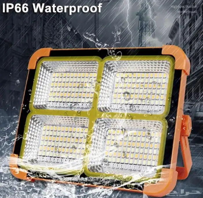 كشاف LED ع الطاقة الشمسية قابل لإعادة الشحن 3