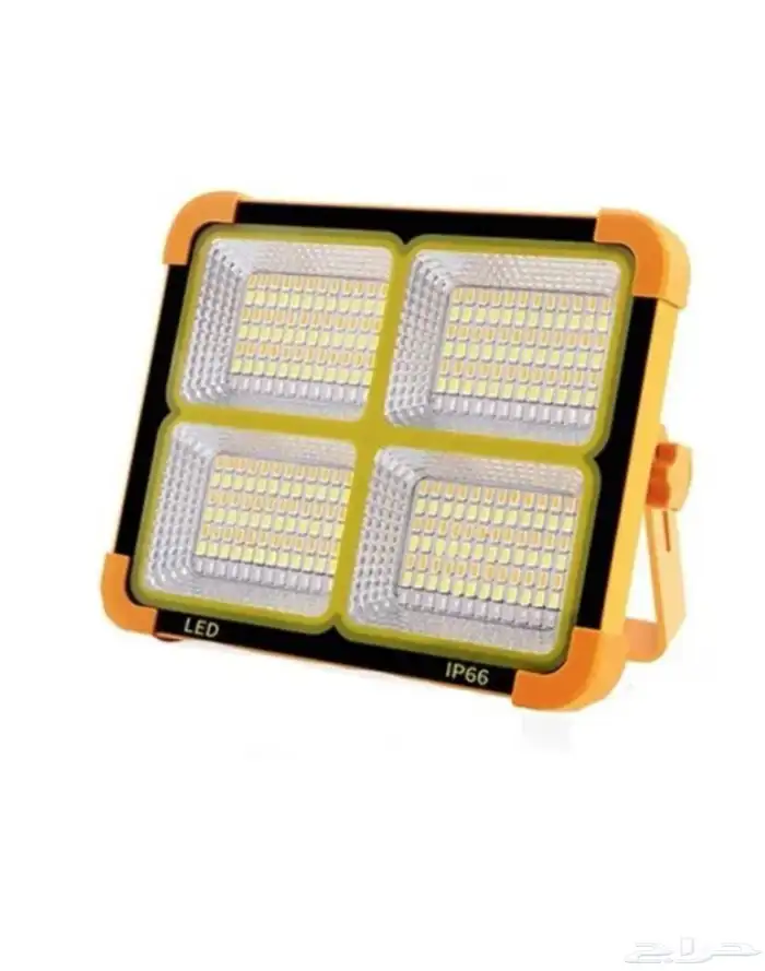 كشاف LED ع الطاقة الشمسية قابل لإعادة الشحن 0