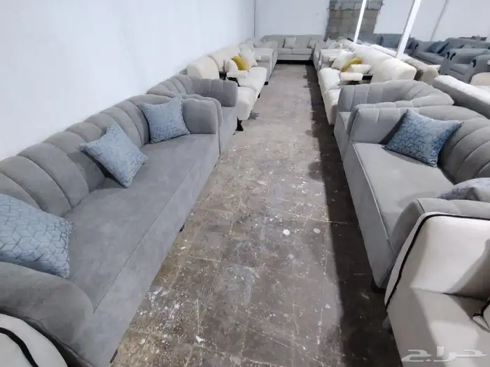 كنب جديد جاهز حرف L و7 اشخاص للبيع 18