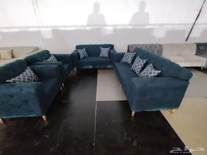 كنب جديد جاهز حرف L و7 اشخاص للبيع 30