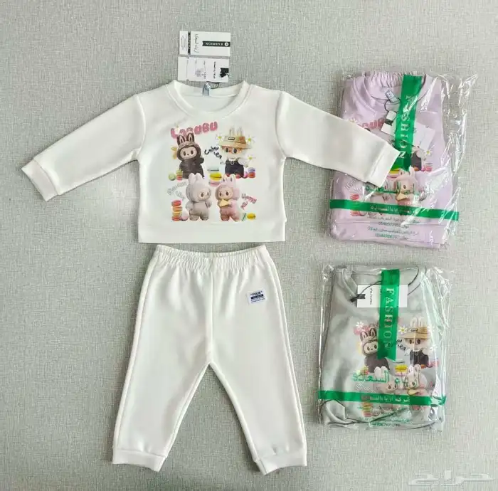 ملابس شتوية جلابيات بجايم ولادي بناتي نسائية بدرزن 18