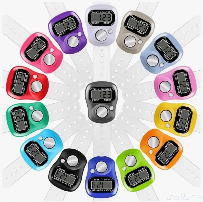 خاتم تسبيح الكتروني ب الوان متعدده 0