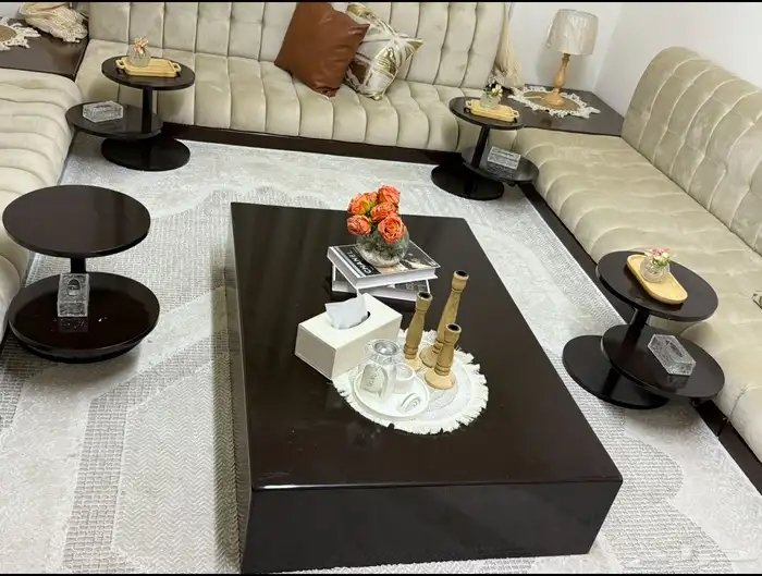 طاوله قهوه مع ست خدمه 0