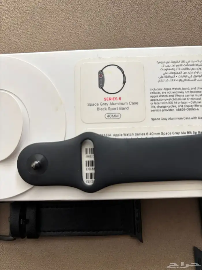 ساعة آبل الاصدار السادس شريحة   جي بي اس 40MM 6