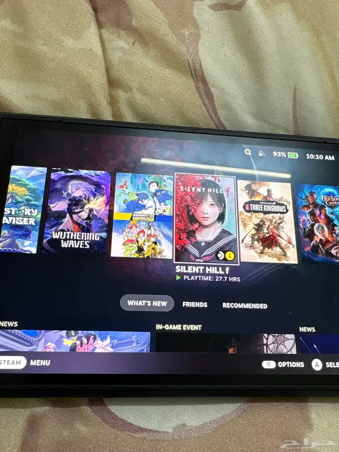 steam deck مع الشاحن وحقيبة الجهاز 3