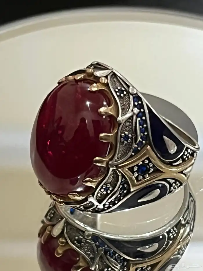 أحجار كريمه طبيعي وفضه إيطالي عيار 925 8
