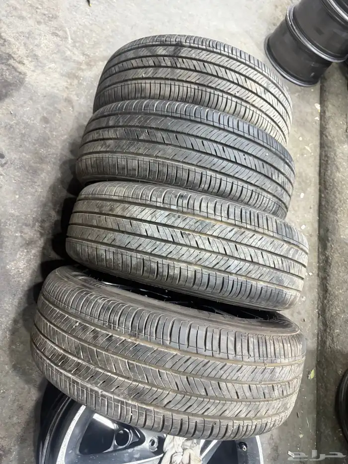 جنوط سناتا مكحله كروم مع كفرات مقاس 17 خوات الجديد 5